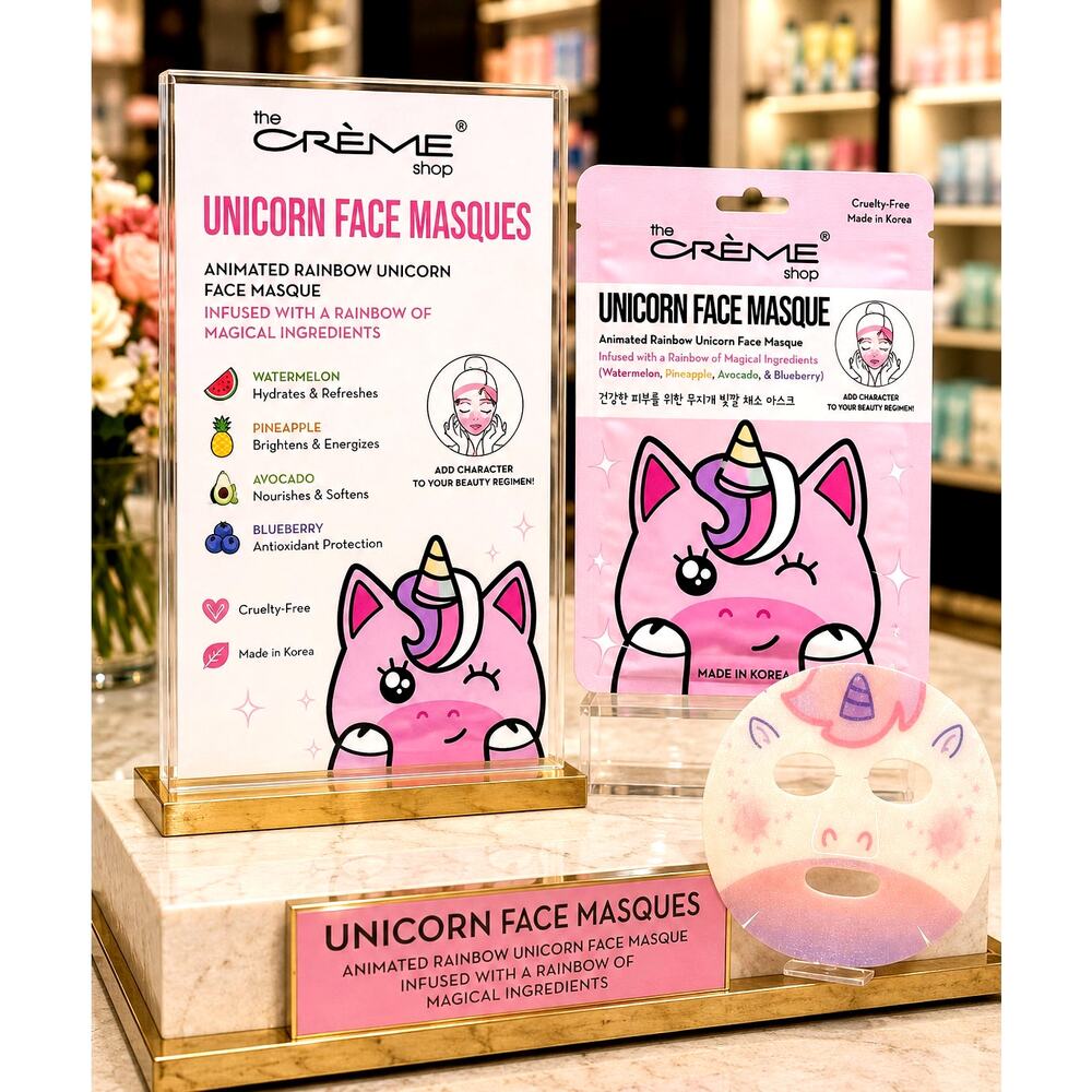 The Creme Shop Be Magical, Skin Unicorn Skincare Face Mask (set of 2)